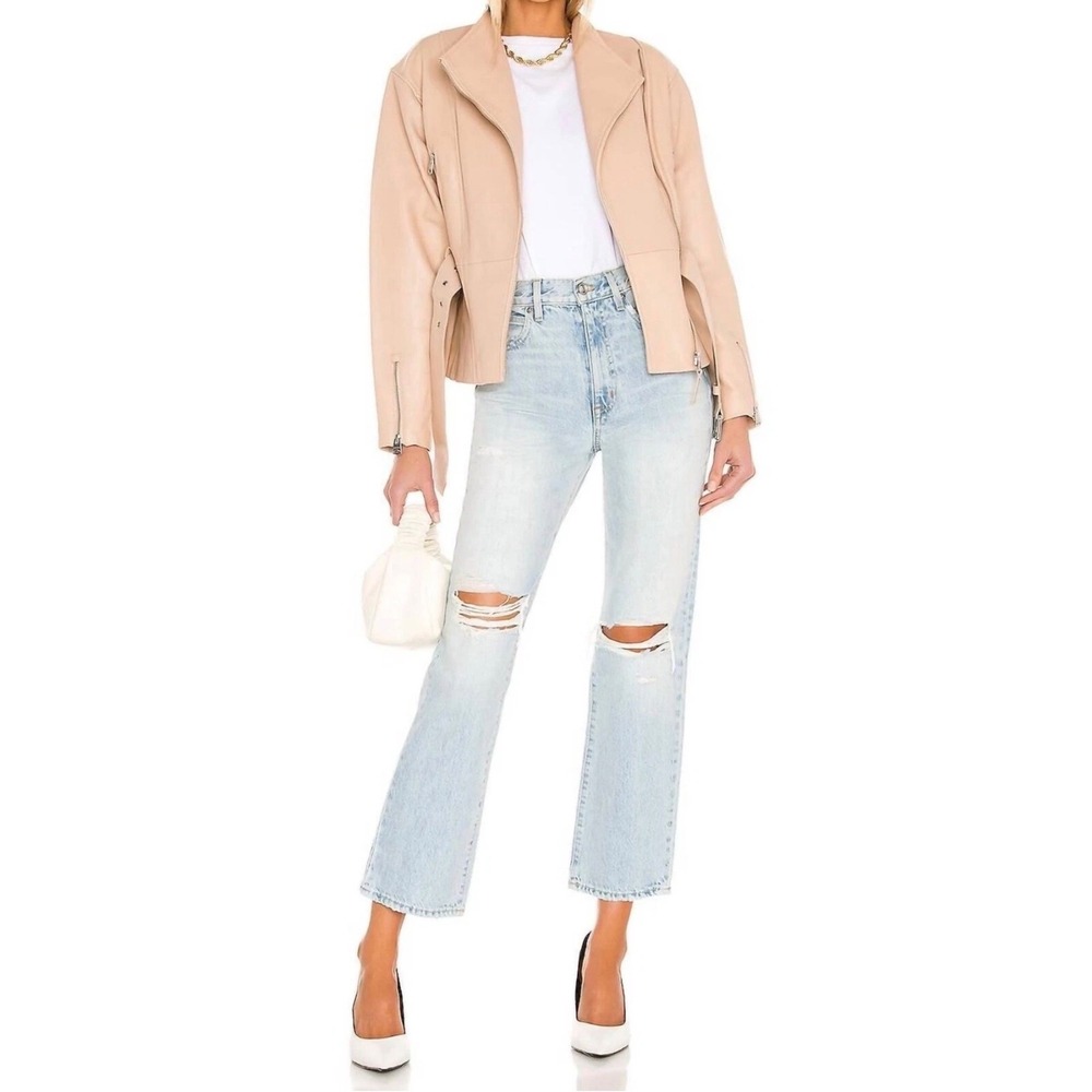 SLVRLAKE London High Rise Straight Ankle Jeans Heartbreak‎ Hotel 27 NWT $349